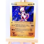Carte m�tallique pok�mon - mewtwo 1996 - version fran�aise