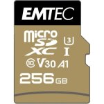 Carte micro sd - emtec - speedin pro - 256 go - uhs i u3 - vitesse v30
