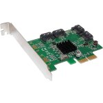 Carte contrôleur pci express - marvell - 88se9230 - 4 ports sata - raid 0 1 10 - noir Carte contrôleur pci express - marvell - 88se9230 - 4 ports sata - raid 0 1 10 - noir