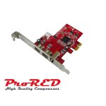 Carte pcie ports firewire 400 + firewire 800 - texas instruments - equerres high et low profile - gamme ...