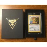 Carte pok�mon fanmade dracolosse dragonite edition 1 holographique 4 / 62 fossile near mint boite cadeau ...