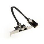 Carte rseau - intel - mini pci express - 2 ports rj45 gigabit - compatible windows et linux