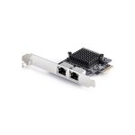 Carte r�seau pcie - startech. com - 5g - 2 ports - compatible windows et linux - c�bl�e