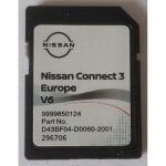 Carte sd navigation gps - nissan - europe 2022 v7 - compatible avec lcn2 - d43bf04d00702001