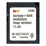 Carte sd navigation gps europe - v11. 45 compatible avec renault tomtom r - link evolution