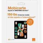 Carte sim pr�pay�e - orange - 150 go - appels illimit�s - sms illimit�s - pr�t � lemploi - sans abonnement ...
