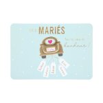 Carte de voeux - mariage - vive les maries tous nos voeux de bonheur !