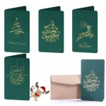 Carte de voeux nolcarte de voeux avec enveloppecarte de nol pliantecarte de cadeau de nol faits  ...