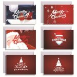 Carte de voeux nolcarte postale de nol avec enveloppe et autocollant carte invitation de fte enfantpour ...