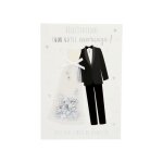 Carte de voeux paillettes - mariage - felicitations pour votre mariage !