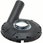 Carter d?aspiration avec base en brosse - bosch - gws 115 - 125 - fixation sans outil - 115 / 125 mm