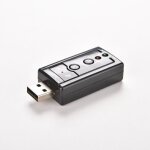 Carte son externe usb 3d 7. 1 canaux adaptateur de micro jack 3. 5mm casque stro pour win xp 7 8 android ...