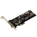 Carte son hifi pcie x1 sss1700 dac / adc 16?24 bits dnr 127 db thd?n < - 120 db spdif opt. / coaxial