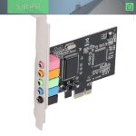 Carte son pcie interne 5. 1 pour pc 7 carte pci - e st�r�o 3d puce cmi8738 carte son 32 / 64 bits adaptateur ...