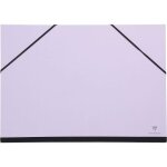 Carton � dessin - clairefontaine - 37x52cm - couleur lilas - fermeture par �lastiques - papier sans acide ...