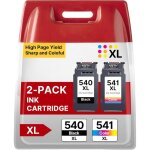 Cartouche canon 540 et 541 remplacement pour canon 540 541 xl pg - 540xl cl - 541xl encre compatibles ...
