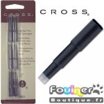 Cartouches dencre - cross - 8921 - noir - �tui de 6 - plume
