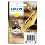 Cartouche dencre epson 16 jaune - technologie dimpression jet dencre - rendement jusqu� 165 pages
