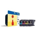 Cartouche dencre brother lc - 121 - noir magenta cyan jaune - jet dencre - pack de 1