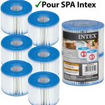Cartouches de filtration pour purespa et intex s1 - lot de 6