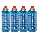 Pack de 4 cartouches gaz 227g bouteille de gaz butane camping rchaud barbecue kemper