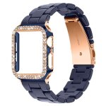 Cas de montre strass de protection et bracelet pour montre connecte pour apple watch series 3 - 2 - ...