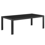 [casa. pro]� table basse ext�rieure en verre 100 x 50 x 35 cm noir