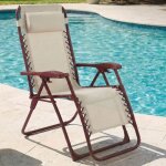 Casabel chaise pliante z�ro gravit� terracotta fauteuil ext�rieur inclinable et confortable acier et ...