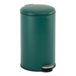 Casabel poubelle cuisine 30l - 100% acier inoxydable anti - traces de doigts corbeille ronde avec p�dale ...