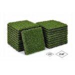Casanoov lot de 22 dalles gazon synth�tique clipsable terrasse kora 30x30cm