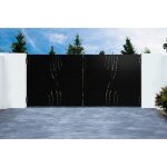 Casanoov portail fer nali veleta 350x160cm noir mat