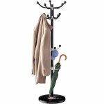 Casaria® porte - manteau noir avec base en marbre 14 crochets 37x37x175cm portemanteau sur pieds rangement ... Casaria® porte - manteau noir avec base en marbre 14 crochets 37x37x175cm portemanteau sur pieds rangement ...