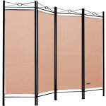 Casaria set de 2 paravents »lucca« 180x163 cm parois cloison de séparation brise - vue rose Casaria set de 2 paravents »lucca« 180x163 cm parois cloison de séparation brise - vue rose