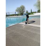 Fontaine piscine cascade inox 316 mini demi coeur - hauteur 30cm