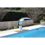 Cascade piscine inox fontaine bassin mod�le cobra hauteur 80cm acier inoxydable zenlys