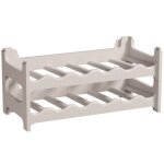 Casier  bouteilles modulable artecsis 12 bouteilles ? cave  vin en plastique 60x28x28 cm (lxlxh) gris ...