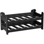 Casier � bouteilles modulable artecsis 12 bouteilles ? cave � vin en plastique 60x28x28 cm (lxlxh) noir ...