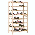 Casier  bouteilles - vidaxl - bois de cdre - 575 x 28 x 102 cm - 48 bouteilles