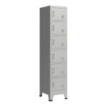 Casier de bureau armoire meuble de rangement pour bureau atelier chambre acier metallique avec 6 portes ...