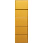 Casier � chaussures caruso jaune 5 tiroirs kare design