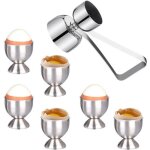 Casier � oeufscoquetier original porte - coquetier en acier inoxydable et ouvre - oeuf double face cracker ...