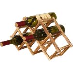Casier de stockage de vin tagre  vin horizontale porte bouteille pliable en bois extensible bois massif ...