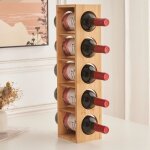 Casier à vin en bois - meuble range bouteille - 5 compartiments - 13. 5 * 12 * 53cm Casier à vin en bois - meuble range bouteille - 5 compartiments - 13. 5 * 12 * 53cm