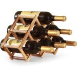 Casier � vin pliant casier � bouteille en bois range bouteille vin pr�sentoir de bouteilles de vin pour ...