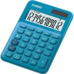 Calculatrice de bureau - casio - ms - 20uc - bu - s - ec - bleu - ecran 12 caractres - solaire / pile ...
