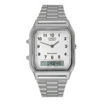 Montre - casio - aw - 48h - 7b - quartz - analogique et digitale - homme - blanc