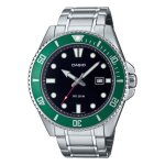 Montre - casio - mdv - 107d - 3avef - quartz - acier inoxydable - 44 mm - noir