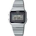 Montre casio collection a700we - 1aef solaire chrono compte  rebours alarme - gris - femme