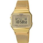 Montre casio collection a700wemg - 9ef - chrono alarme calendrier automatique - jaune