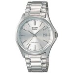 Montre quartz homme - casio - mtp - 1183a - 7a - blanc - acier - argent